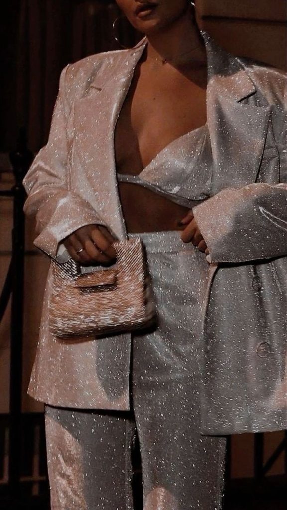 Glamorous Glittered Christmas Party Outfits