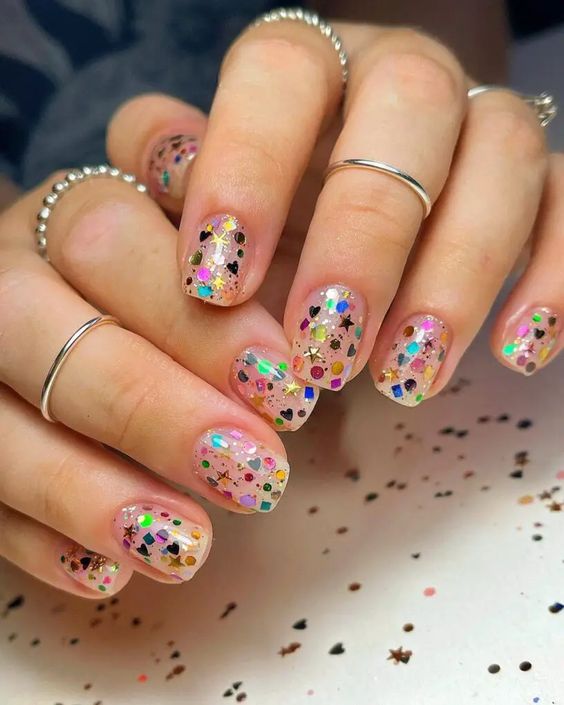 Glitter Confetti Nails1