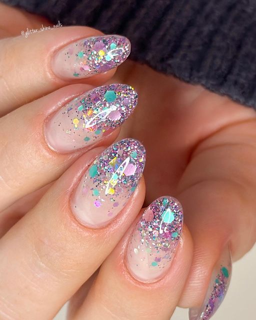 Glitter Confetti Nails3