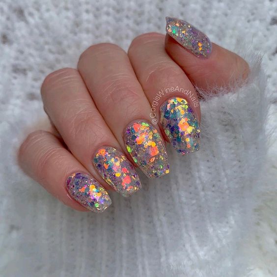 Glitter Confetti Nails5
