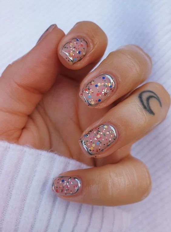 Glitter Confetti Nails7