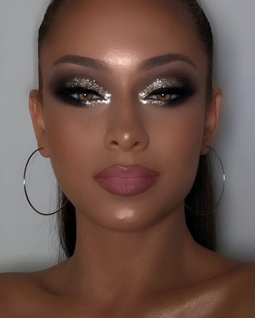 Glittered Valentine’s Day Makeup