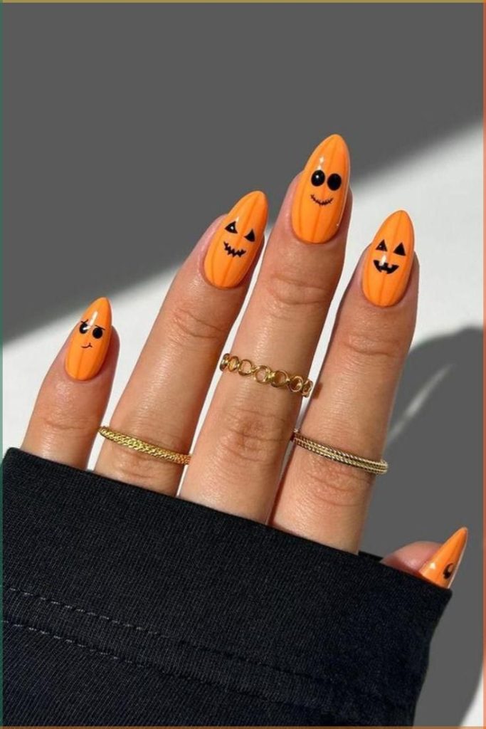 Halloween Lantern Nails1