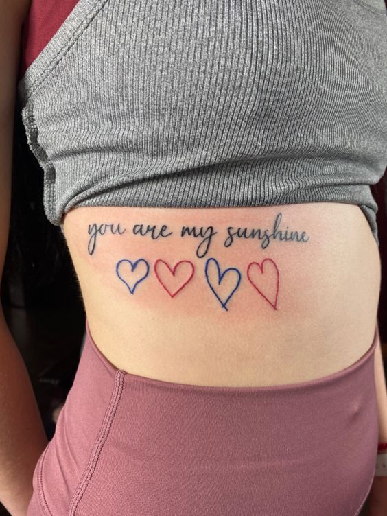  Heart Inks On Rib
