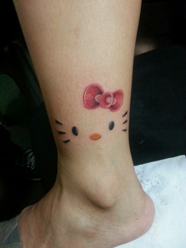  Hello Kitty Bow Tattoos