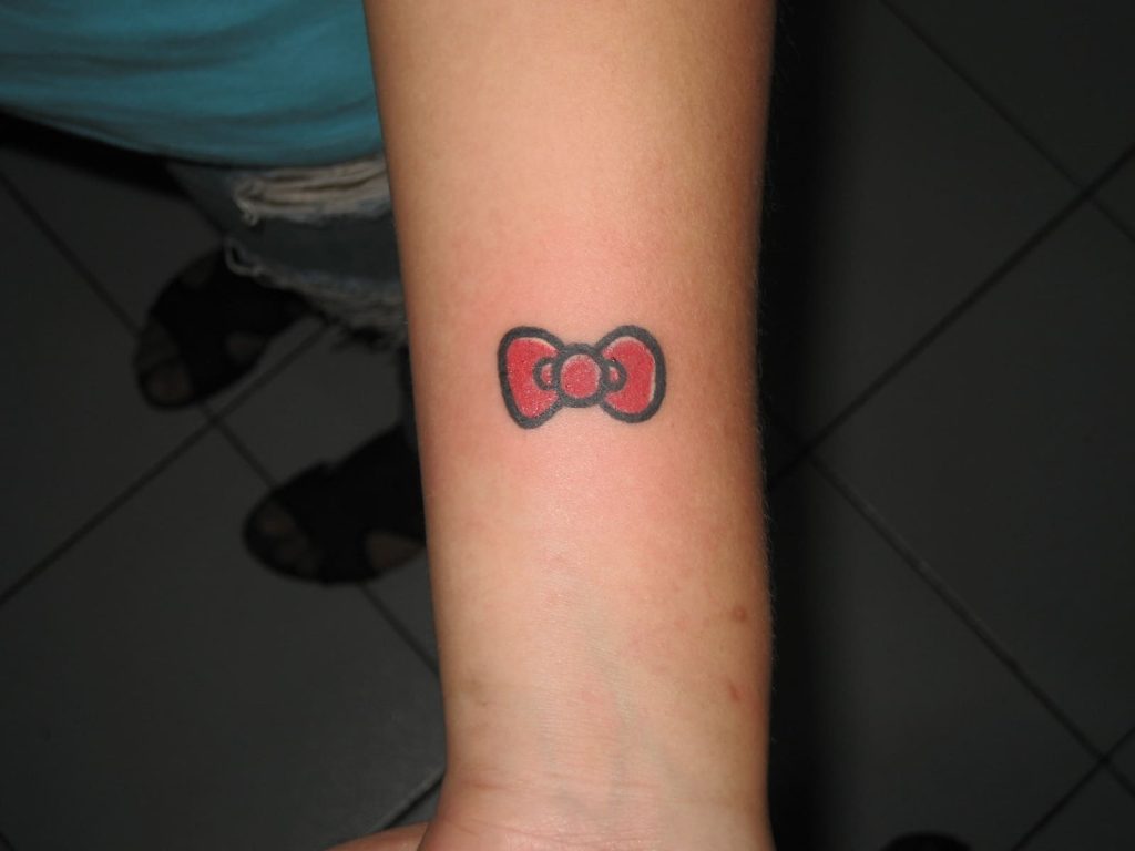  Hello Kitty Bow Tattoos