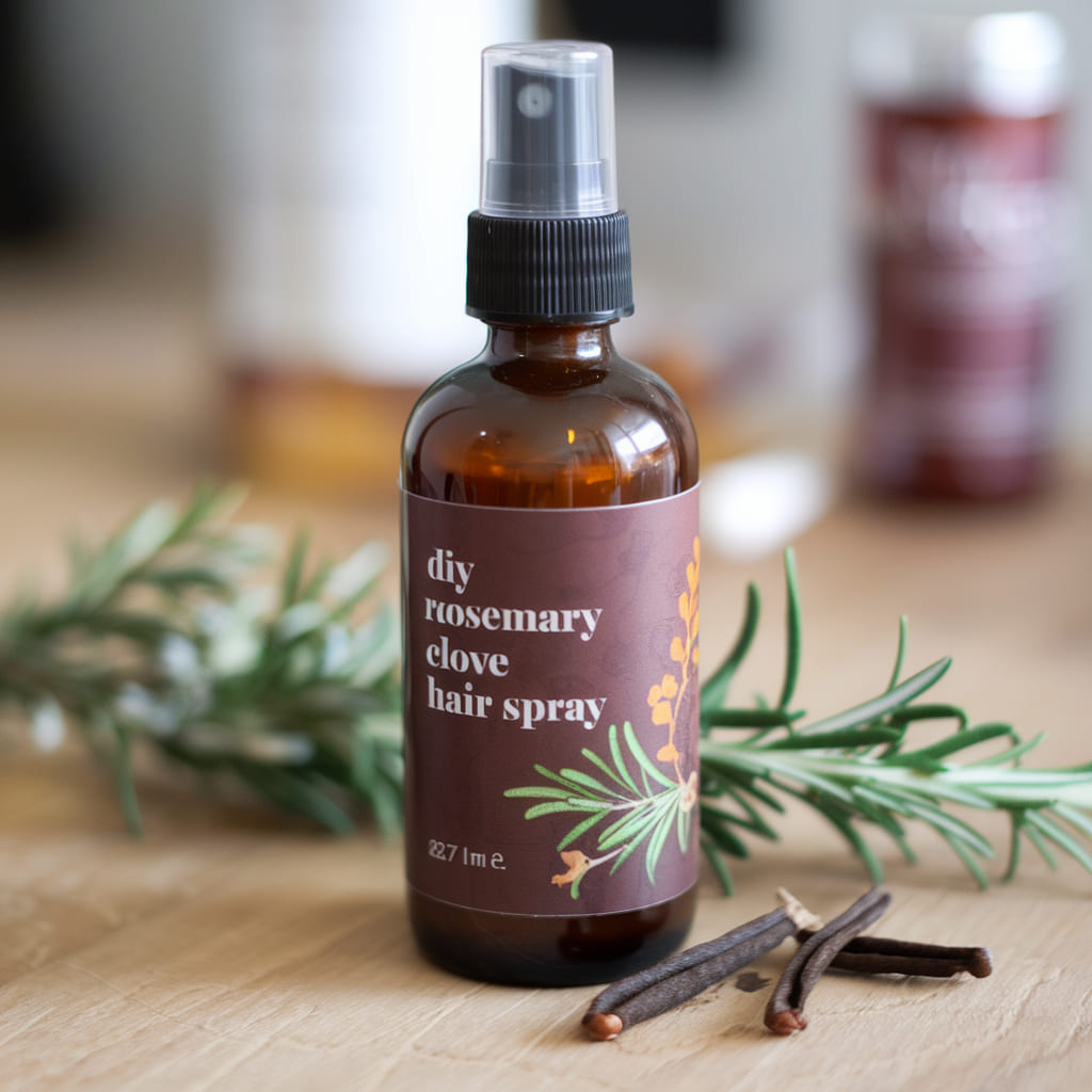 How to Make DIY Rosemary Clove Hair Spray
