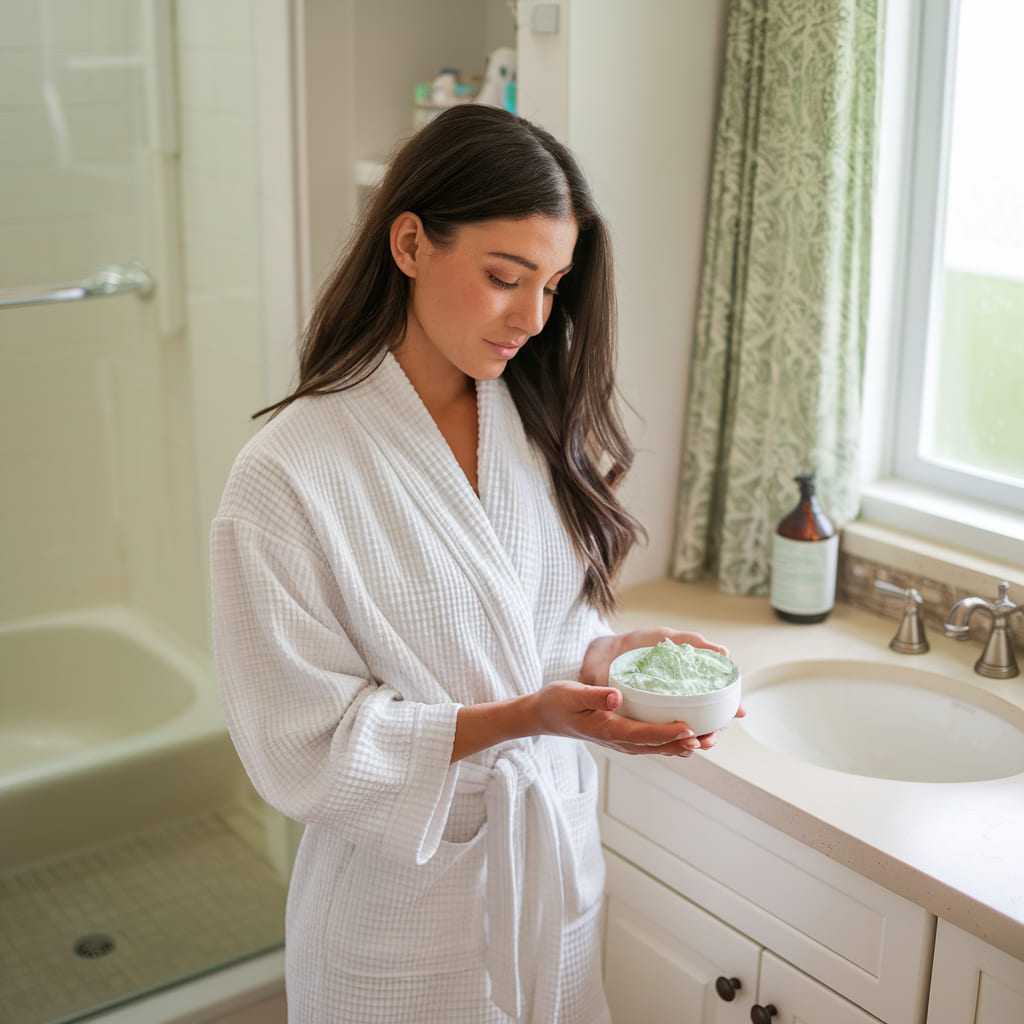 How to Make a DIY Cucumber Mint Sugar Scrub
