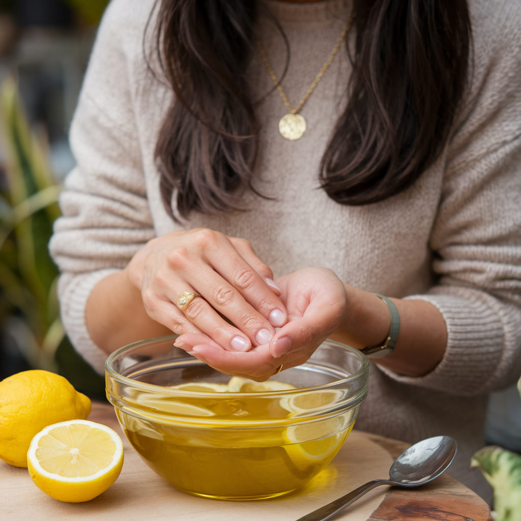 How to Make and Use Lemon Juice and Olive Oil Soak