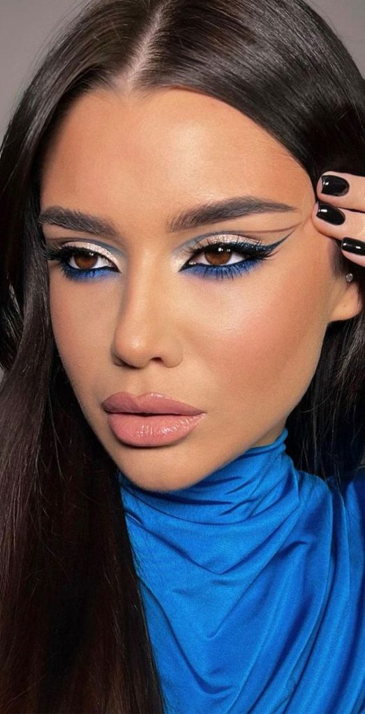 Icy Blue Makeup Look