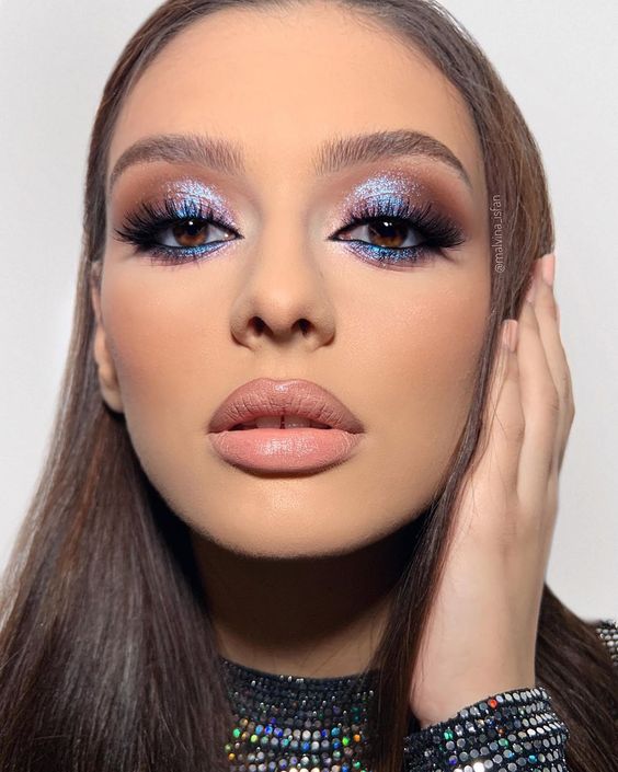 Icy Blue Makeup Look