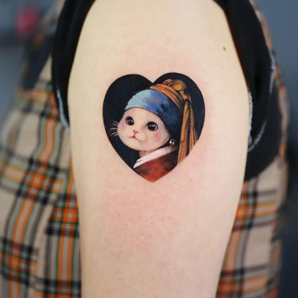Kitty With The Pearl Earring