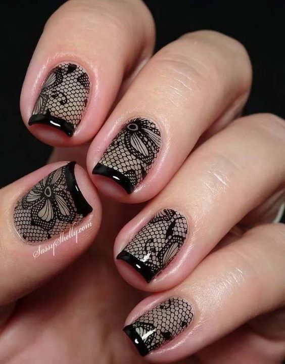Lace Nail Art