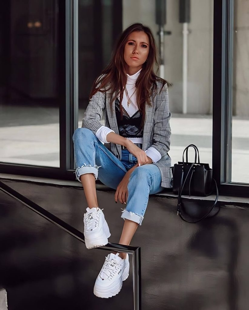 Layered Bralette Outfits With Blouses