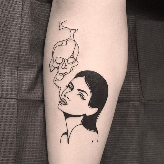 Leg Portraits Tattoos