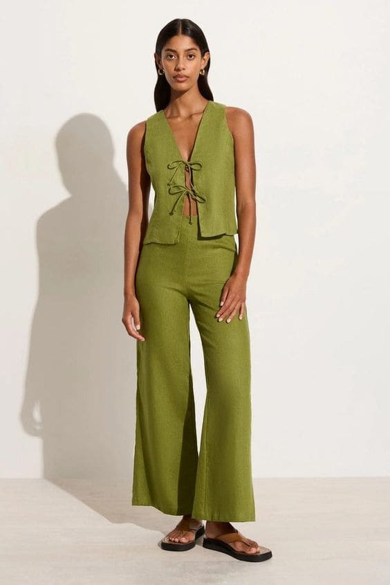 Linen Matching Set Pants