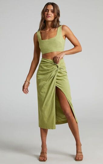 Linen Matching Set Skirts