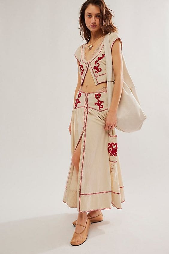 Linen Matching Set Skirts