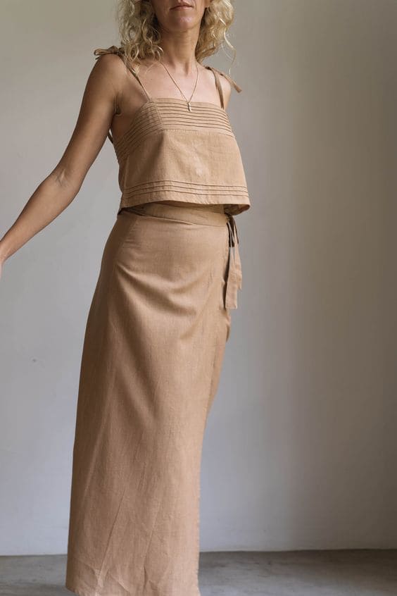 Linen Matching Set Skirts
