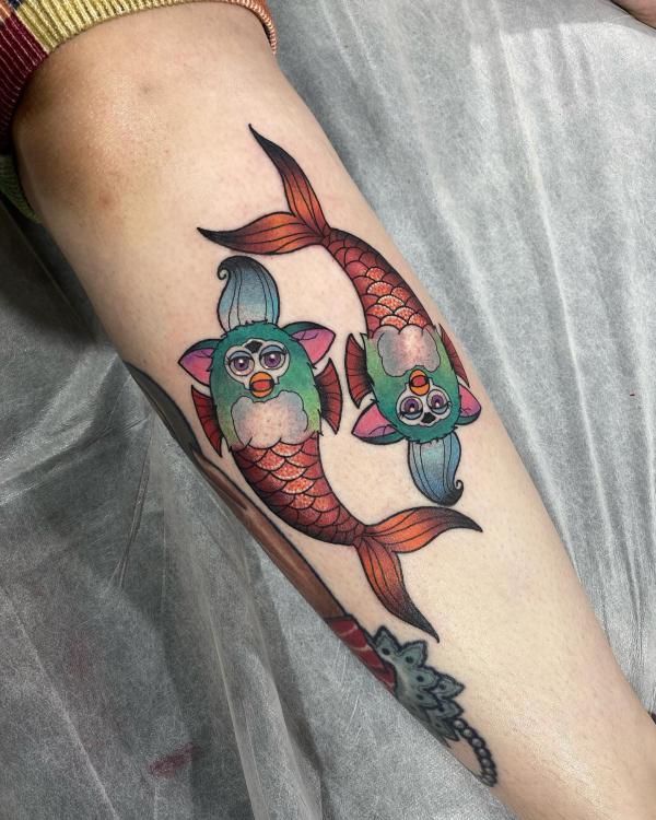 Loud Pisces Tattoo Designs