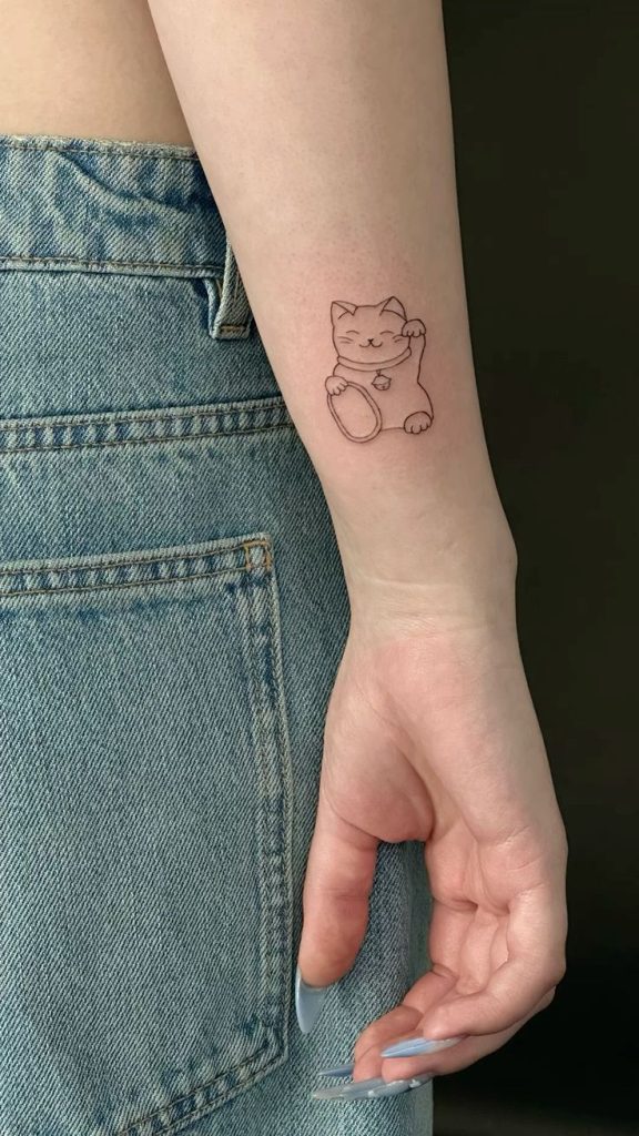 Lucky Cat Tattoo Ideas