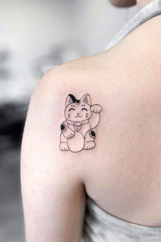Lucky Cat Tattoo Ideas