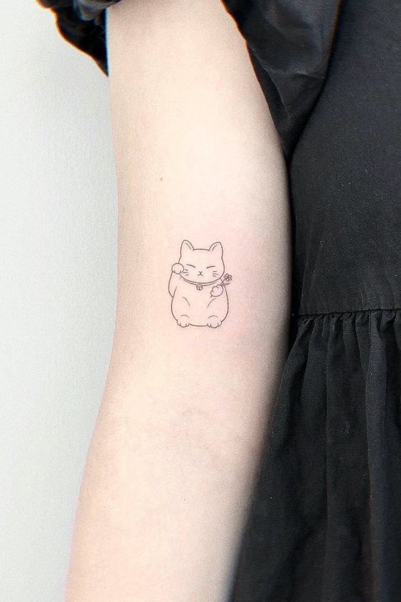 Lucky Cat Tattoo Ideas