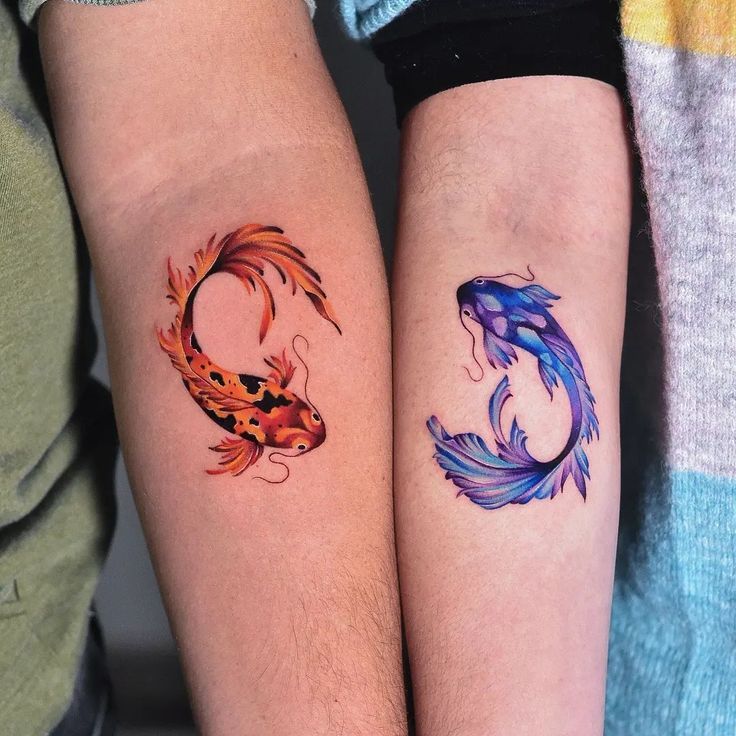 Matching Pisces Tattoo Set