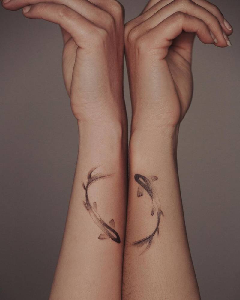 Matching Pisces Tattoo Set