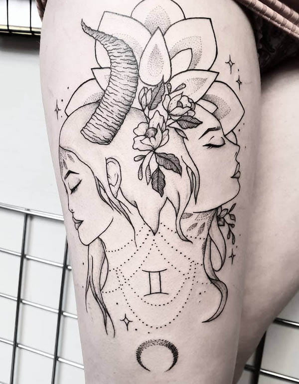 Maximalist Gemini Tattoo