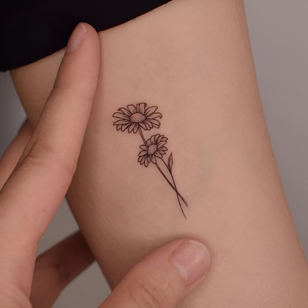Mini Daisy Tattoos