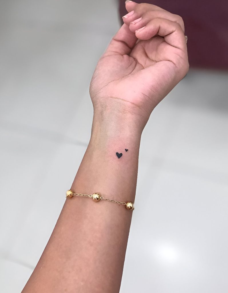 Mini Heart Tattoos