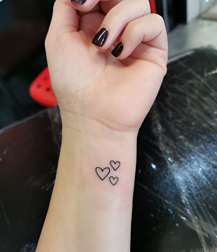 Mini Heart Tattoos