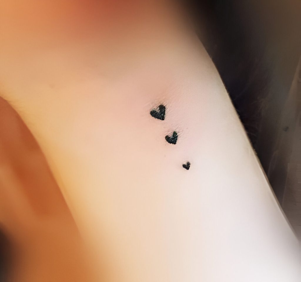 Mini Heart Tattoos