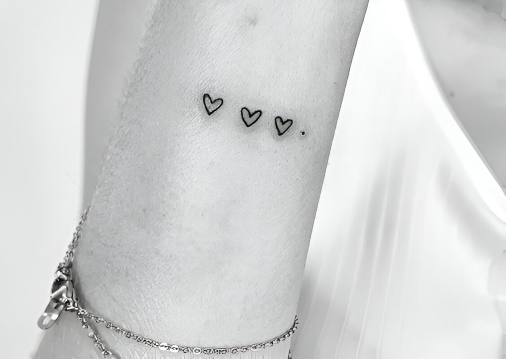 Mini Heart Tattoos