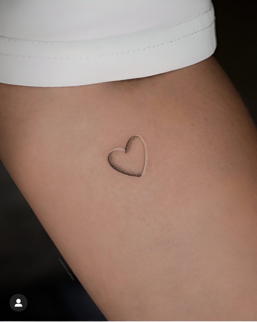 Mini Heart Tattoos