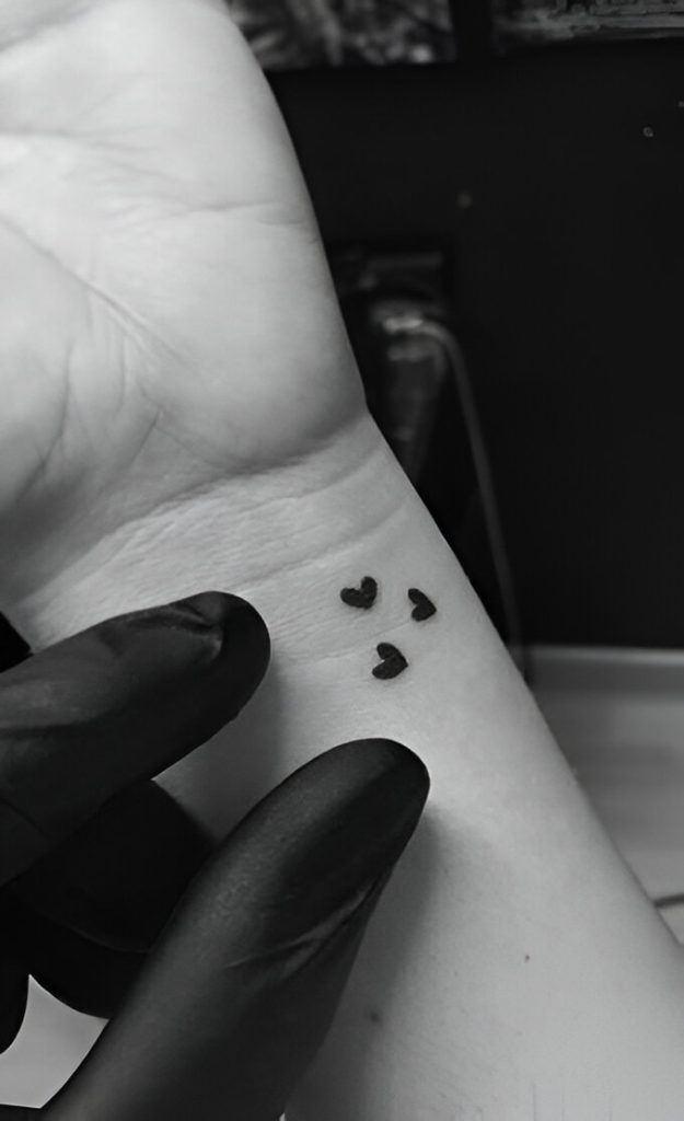Mini Heart Tattoos