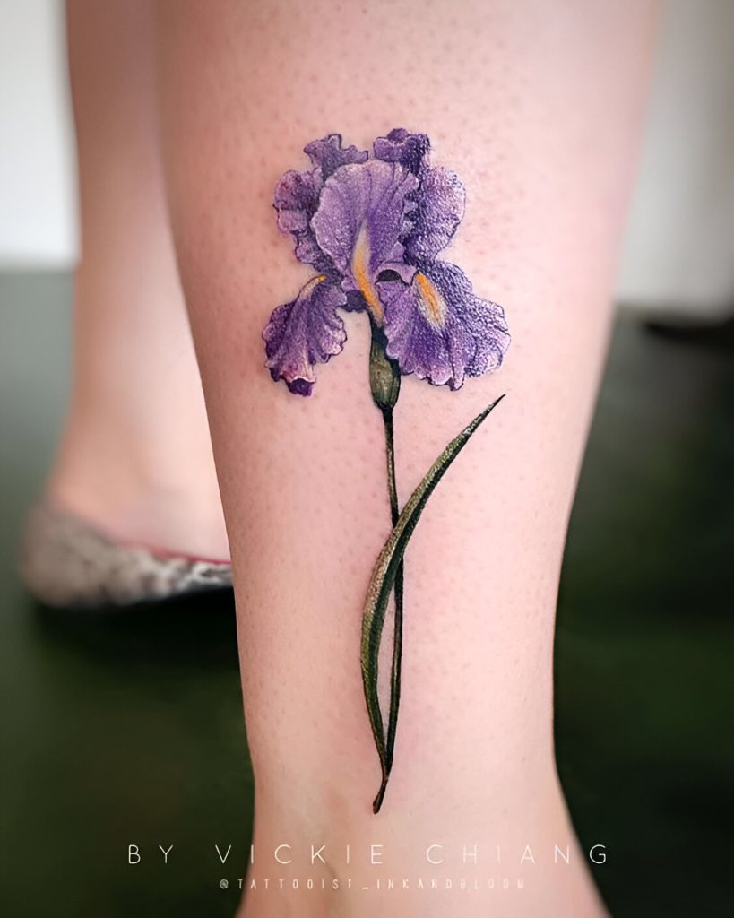 Mini Iris Tattoos