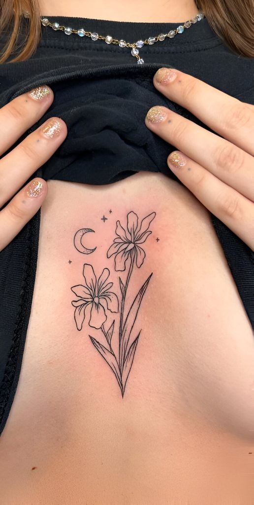 Mini Iris Tattoos