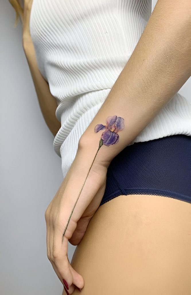 Mini Iris Tattoos