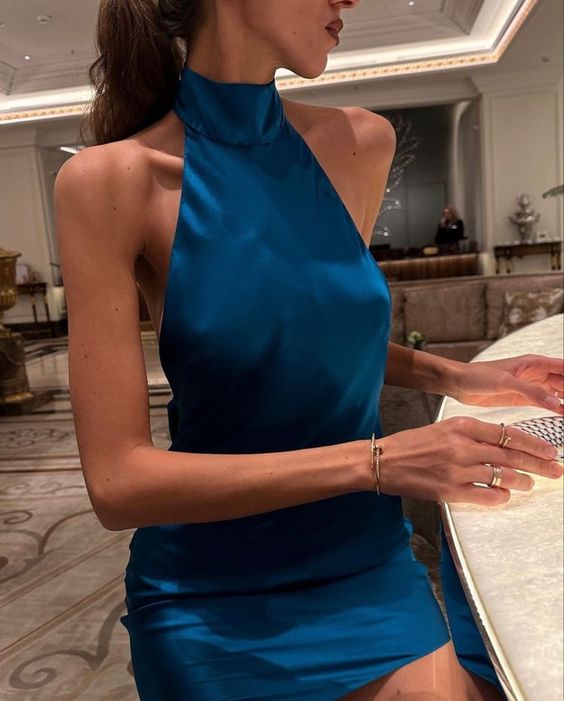 Mini Silk Dresses For Party