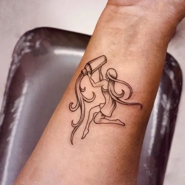  Minimal Yet Stunning Aquarius Tattoo Ideas