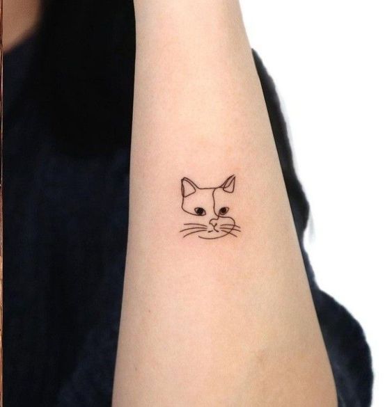 Minimalist Cat Outline Inks