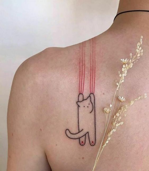 Minimalist Cat Outline Inks
