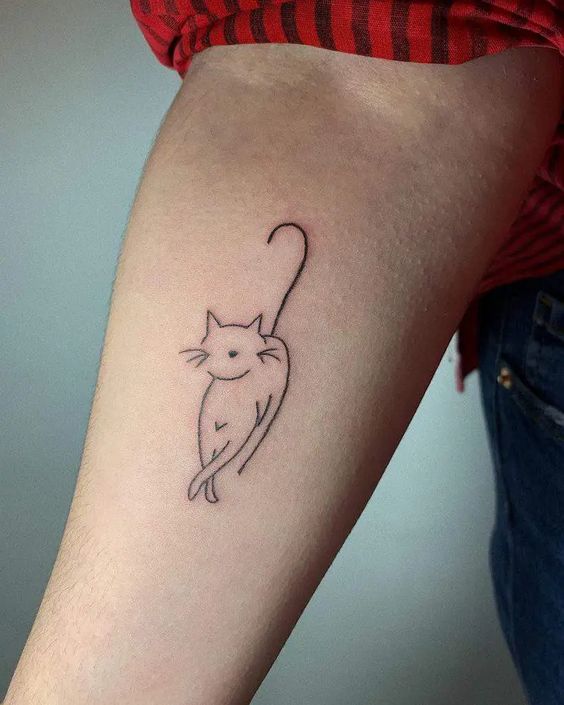 Minimalist Cat Outline Inks