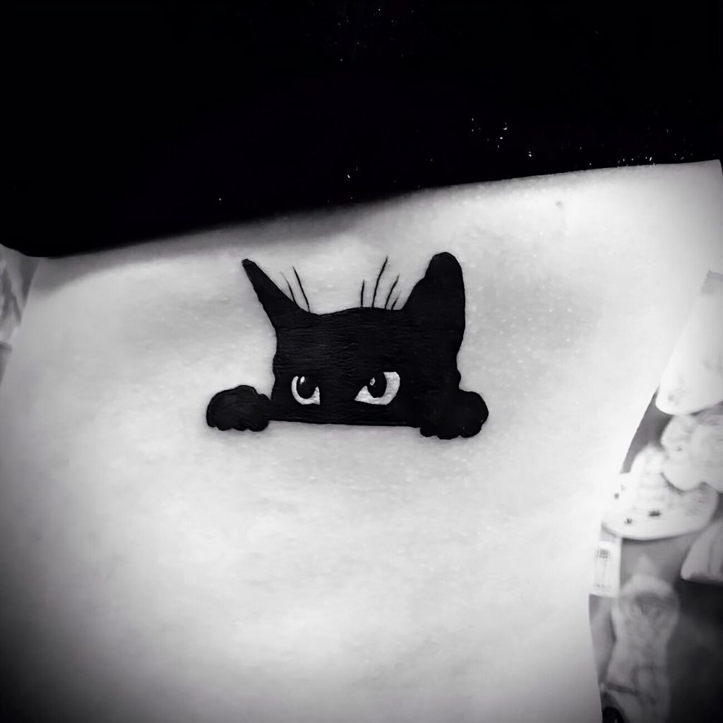 Mischievous Black Kitty