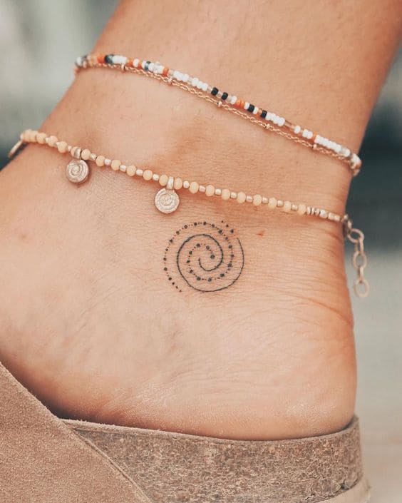 Modern Abstract Inks On Foot For Women