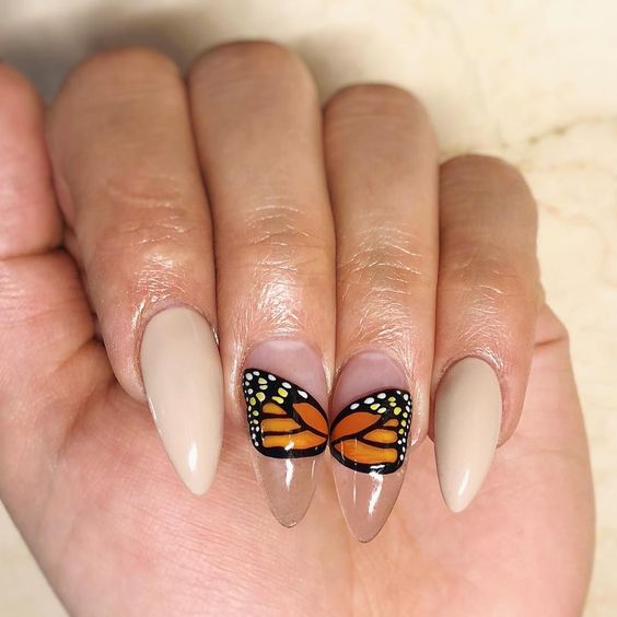 Monarch Nail Art