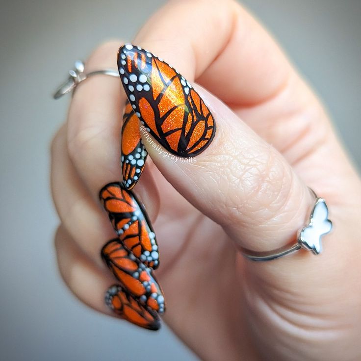 Monarch Nail Art