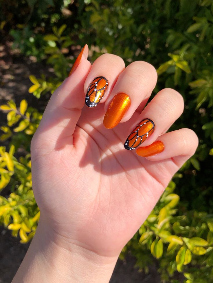 Monarch Nail Art